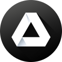 Black white,Circle,Google drive,Long shadow,Media,Social,Social media